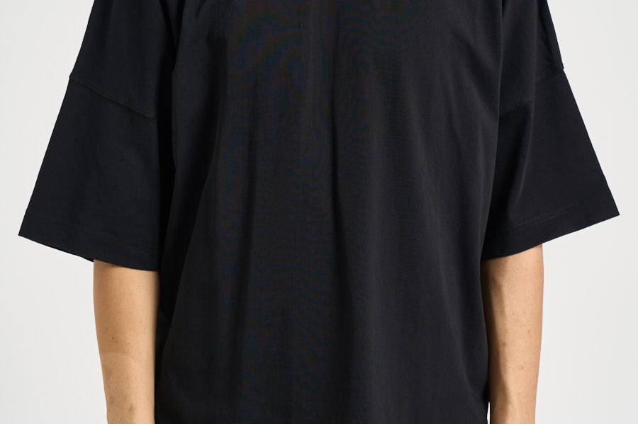T-shirt uomo girocollo nera AA005 JR002BLACKOFFWHITE PALM ANGELS 