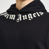 Felpa uomo con cappuccio nera BB003 FL001BLACK PALM ANGELS 