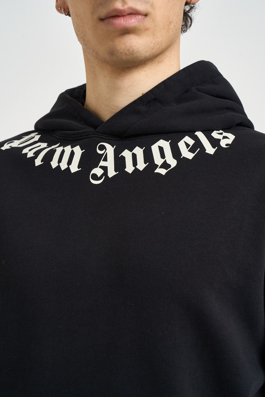 Felpa uomo con cappuccio nera BB003 FL001BLACK PALM ANGELS 