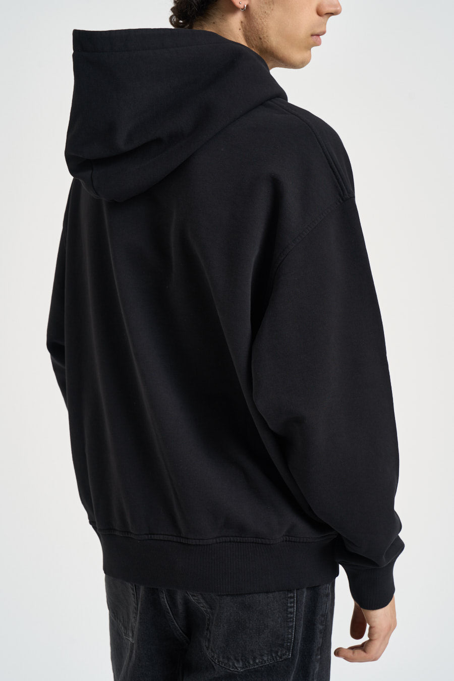 Felpa uomo con cappuccio nera BB003 FL001BLACK PALM ANGELS 
