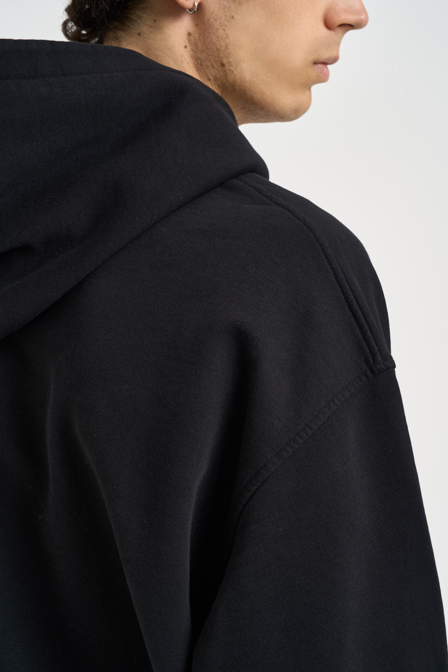 Felpa uomo con cappuccio nera BB003 FL001BLACK PALM ANGELS 