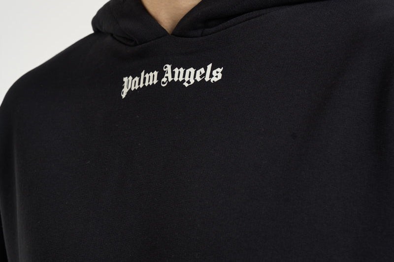 Felpa uomo con cappuccio nera BB02 FL01BLACKOFFWHITE PALM ANGELS 