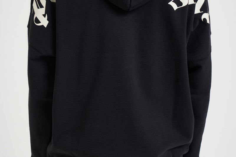 Felpa uomo con cappuccio nera BB02 FL01BLACKOFFWHITE PALM ANGELS 