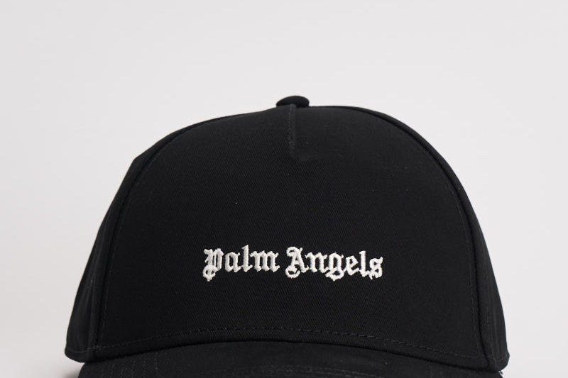 Cappello uomo visiera con logo nero BL00COZ1113 BLACKOFFWHITE PALM ANGELS 