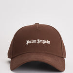 Cappello uomo visiera con logo marrone BL00COZ1113 BROWNOFFWHITE PALM ANGELS 