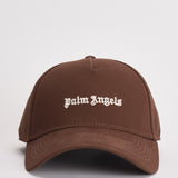 Cappello uomo visiera con logo marrone BL00COZ1113 BROWNOFFWHITE PALM ANGELS 