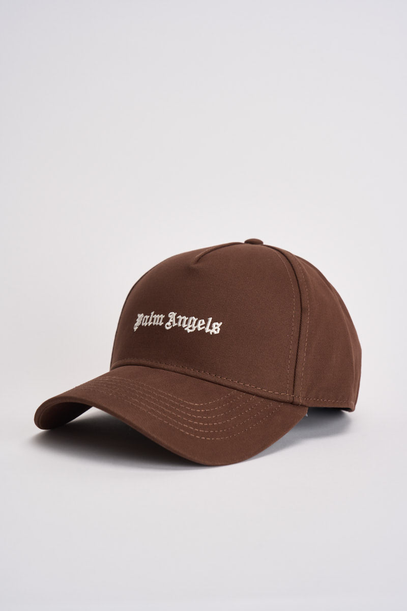 Cappello uomo visiera con logo marrone BL00COZ1113 BROWNOFFWHITE PALM ANGELS 