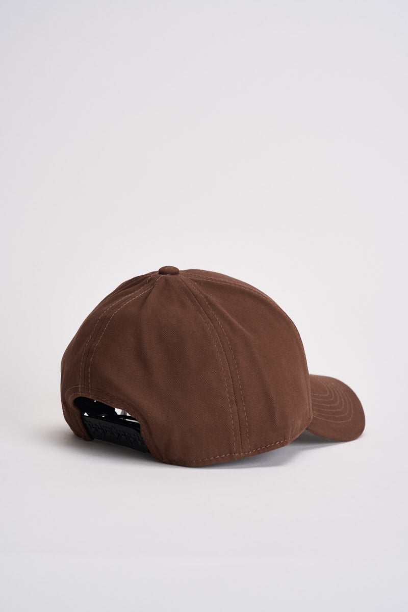 Cappello uomo visiera con logo marrone BL00COZ1113 BROWNOFFWHITE PALM ANGELS 