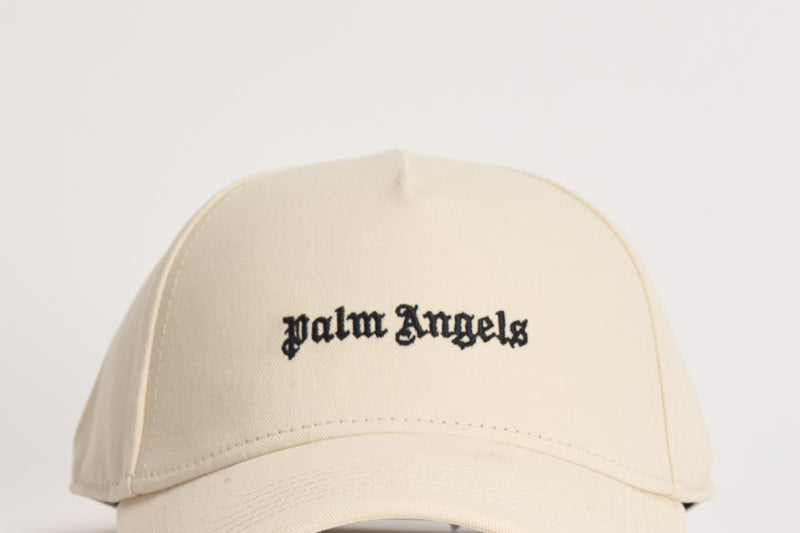 Cappello uomo visiera con logo panna BL00COZ1113 OFFWHITEBLACK PALM ANGELS 