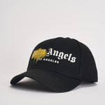 Cappello uomo spray logo giallo e nero BL00COZ1122 BLACLYELLOW PALM ANGELS 