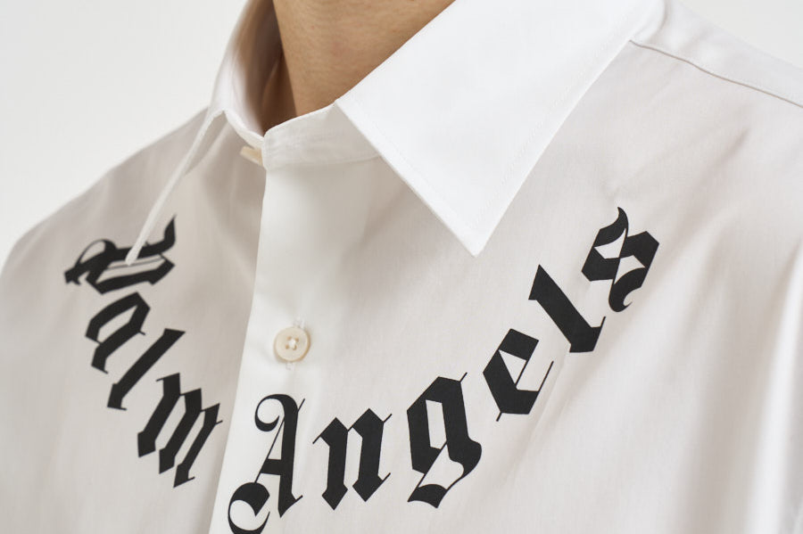 Camicia uomo con stampa bianca GE001 FB001OFF WHITE PALM ANGELS 