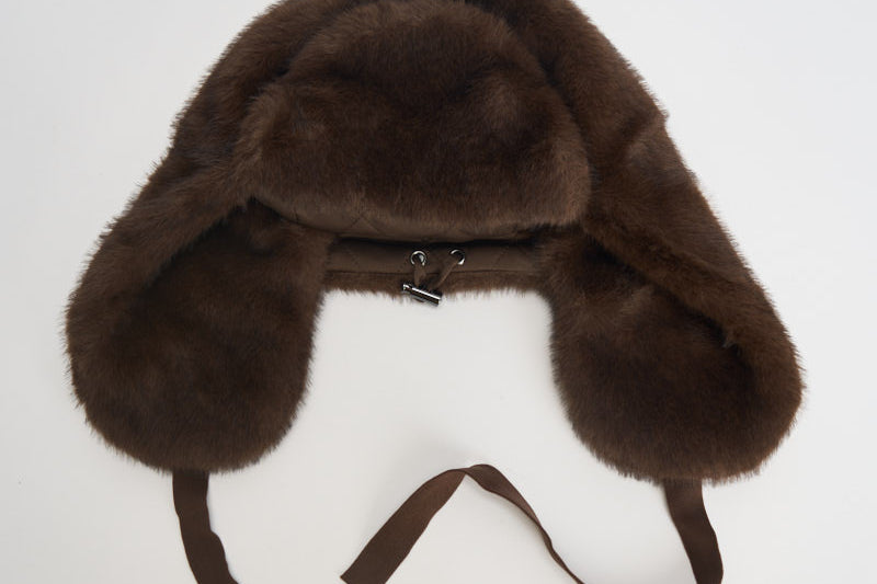 Cappello donna colbacco in ecopelliccia marrone D010541 PULSE26808 P.a.r.o.s.h. 