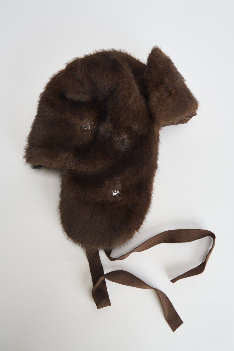 Cappello donna colbacco in ecopelliccia marrone D010541 PULSE26808 P.a.r.o.s.h. 