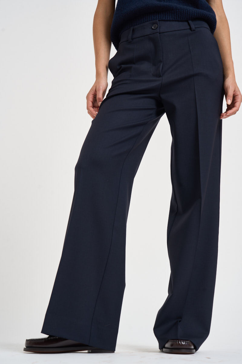 Pantalone donna palazzo blu notte D231491 LILIUXY26012 P.a.r.o.s.h. 