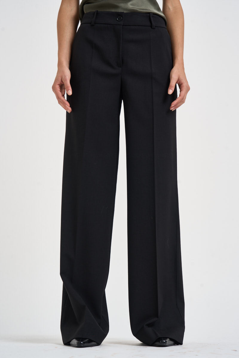 Pantalone donna palazzo nero D231491 LILIUXY26013 P.a.r.o.s.h. 