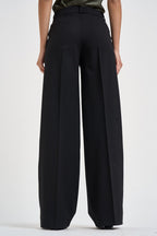 Pantalone donna palazzo nero D231491 LILIUXY26013 P.a.r.o.s.h. 