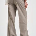 Pantalone donna palazzo tortora mélange D231491 LUDY064 P.a.r.o.s.h. 