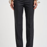 Pantalone donna gamba dritta grigio antracite mèlange D233029 LUDY020 P.a.r.o.s.h. 