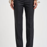 Pantalone donna gamba dritta grigio antracite mèlange D233029 LUDY020 P.a.r.o.s.h. 