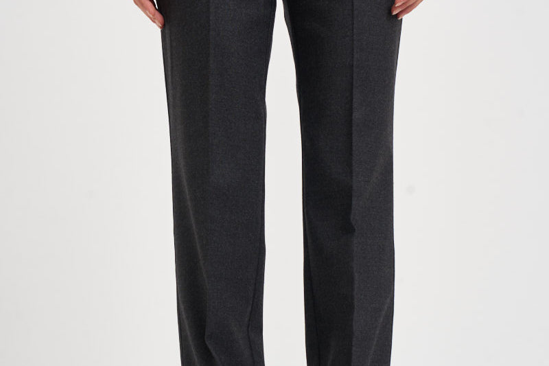 Pantalone donna gamba dritta grigio antracite mèlange D233029 LUDY020 P.a.r.o.s.h. 
