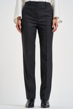 Pantalone donna gamba dritta grigio antracite mèlange D233029 LUDY020 P.a.r.o.s.h. 