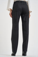 Pantalone donna gamba dritta grigio antracite mèlange D233029 LUDY020 P.a.r.o.s.h. 