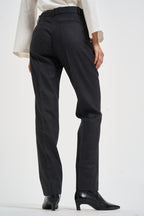 Pantalone donna gamba dritta grigio antracite mèlange D233029 LUDY020 P.a.r.o.s.h. 