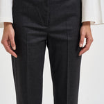 Pantalone donna gamba dritta grigio antracite mèlange D233029 LUDY020 P.a.r.o.s.h. 
