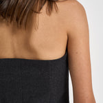Top donna Bustier grigio antracite mèlange D313392 LUDY020 P.a.r.o.s.h. 