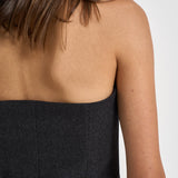 Top donna Bustier grigio antracite mèlange D313392 LUDY020 P.a.r.o.s.h. 