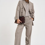 Giacca donna doppiopetto Liliuxy tortora mèlange D420436 LUDY064 P.a.r.o.s.h. 