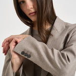 Giacca donna doppiopetto Liliuxy tortora mèlange D420436 LUDY064 P.a.r.o.s.h. 