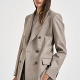 Giacca donna doppiopetto Liliuxy tortora mèlange D420436 LUDY064 P.a.r.o.s.h. 