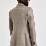 Giacca donna doppiopetto Liliuxy tortora mèlange D420436 LUDY064 P.a.r.o.s.h. 