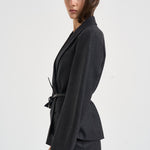 Blazer donna maniche baloon grigio antracite D420473 LUDY020 P.a.r.o.s.h. 