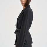 Blazer donna maniche baloon grigio antracite D420473 LUDY020 P.a.r.o.s.h. 