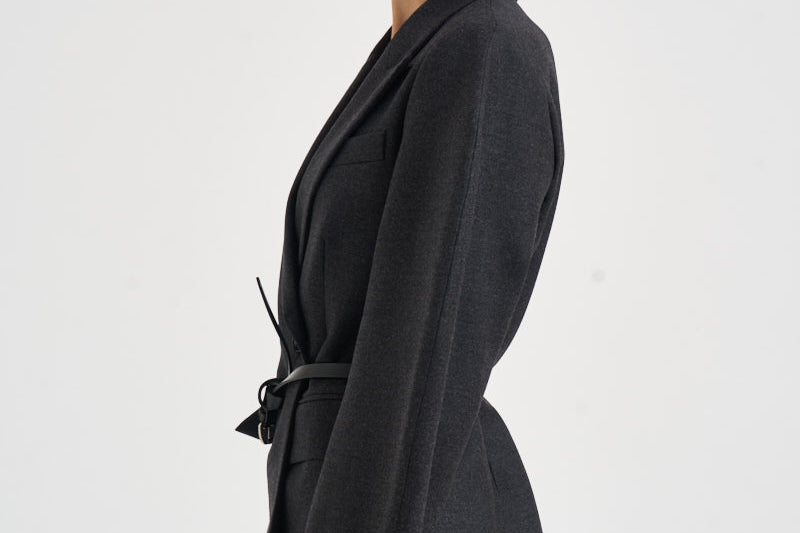 Blazer donna maniche baloon grigio antracite D420473 LUDY020 P.a.r.o.s.h. 