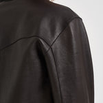 Giacca donna corta in pelle moro D431922S MACIOCK26W086 P.a.r.o.s.h. 
