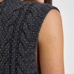 Gilet donna in maglia grigio antracite D500753 LADYBRIL020 P.a.r.o.s.h. 