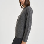 Maglia donna girocollo grigio mélange D541531 LYAK037 P.a.r.o.s.h. 
