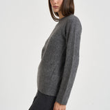 Maglia donna girocollo grigio mélange D541531 LYAK037 P.a.r.o.s.h. 
