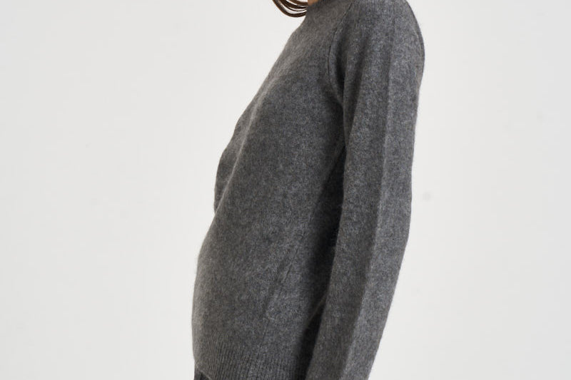 Maglia donna girocollo grigio mélange D541531 LYAK037 P.a.r.o.s.h. 