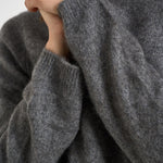 Maglia donna girocollo grigio mélange D541531 LYAK037 P.a.r.o.s.h. 