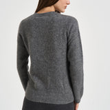Maglia donna girocollo grigio mélange D541531 LYAK037 P.a.r.o.s.h. 