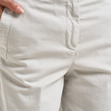 Pantalone donna tinto in capo bianco A04541T3 02479270 PESERICO 