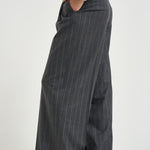 Pantalone donna in flanella di lana grigio gessato A04790 05702972 PESERICO 