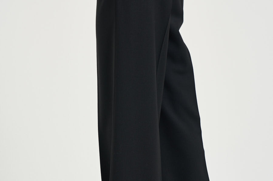 Pantalone donna gabardina in lana stretch nero A04860A A3472A05 PESERICO 