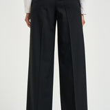 Pantalone donna gabardina in lana stretch nero A04860A A3472A05 PESERICO 