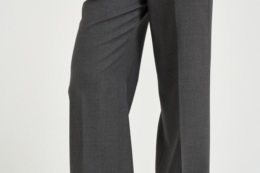 Pantalone donna gabardina in lana stretch grigio A04860A A3472A72 PESERICO 
