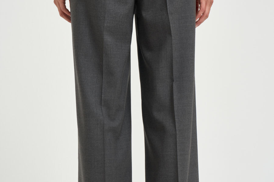 Pantalone donna gabardina in lana stretch grigio A04860A A3472A72 PESERICO 